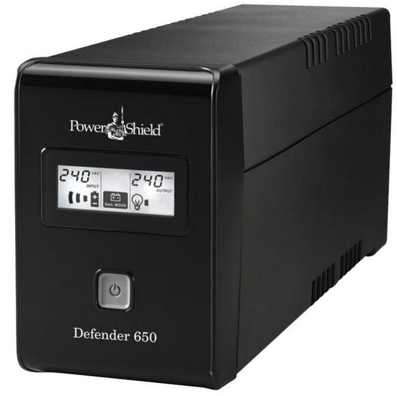 PowerShield Defender 650VA / 390W Line Interactive Tower UPS with AVR