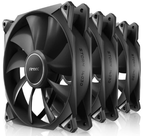 Antec Storm 140mm T3 PWM FDB 3 pack, High Airflow Fan