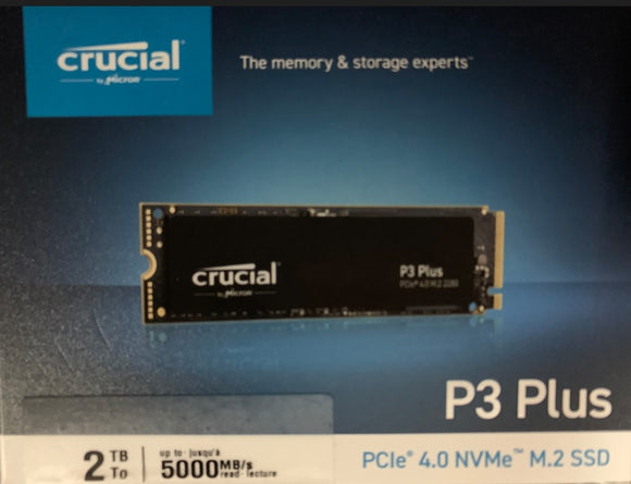 Crucial P3 Plus 2TB Gen4 NVMe M.2 SSD