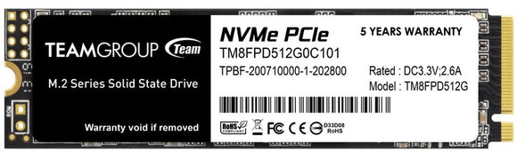 Team Group MP33 Pro 512GB, M.2 NVMe SSD