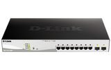 D-Link 10-Port Smart Managed Switch with 8 PoE and 2 SFP ports (130W)