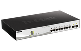 D-Link 10-Port Smart Managed Switch with 8 PoE and 2 SFP ports (130W)