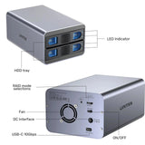 2 BAY SATA HDD ENCLOSURE Unitek USB3.2 Type-C