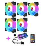 5Pack PC Case Fan RGB 120mm COOLMOON - Worldwide PC Australia