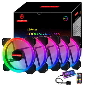 5Pack PC Case Fan RGB 120mm COOLMOON - Worldwide PC Australia