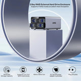 2 BAY SATA HDD ENCLOSURE Unitek USB3.2 Type-C