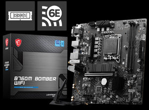 MSI B760M BOMBER WIFI DDR5 mATX motherboard