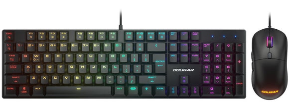 Cougar Combat Mechanical keyboard Gaming mouse combo. with light weight