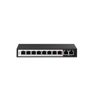 D-Link 10-Port PoE Switch with 8 Long Reach 250m PoE Ports