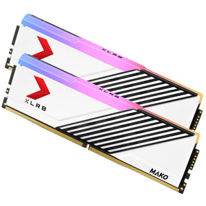 PNY MAKO RGB DDR5 6000MHz 32GB Kit (16Gx2) Desktop RAM INTEL & AM5. WHITE