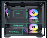 Antec C3 ARGB Black ATX, 270 Degrees Full View, 4x ARGB Ultra Gaming Case