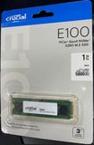 Crucial E100 1TB Gen4 NVMe SSD M.2