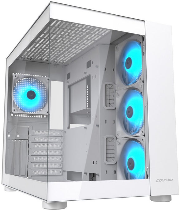 Cougar FV150 RGB WHITE Dual chamber TG Case 4x ARGB Fans