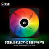 Corsair RGB PRO SP140mm Twin Pack with Lighting Node Core