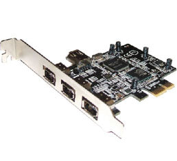 FireWire 400 (IEEE 1394a-2000) PCIe Controller Card