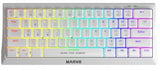 Marvo KG962WH 61 Keys Blue Switch Mechanical Gaming Keyboard White