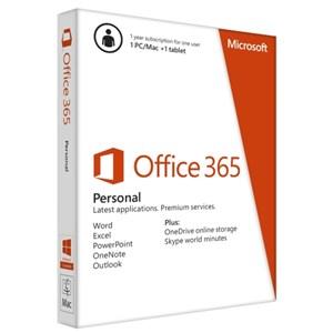 Office 365 Personal PC, Mac, iPad, Windows tablet,Smartphone. / 1YR Online- Microsoft (ESD)