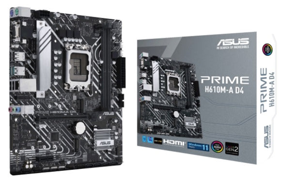 ASUS PRIME H610M-A D4 Intel LGA1700 12th GEN